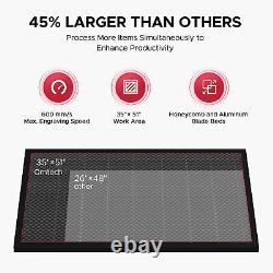 150W 35x50 CO2 Laser Cutting Engraving Engraver Cutter with 5000 Water Chiller