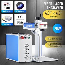 20W Fiber Laser Marking Engraving Machine 11x11cm Fiber Laser Marker Engraver