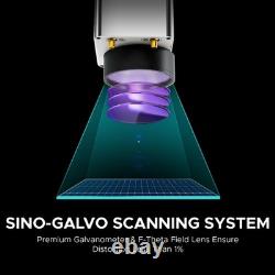 30W MOPA Laser Fiber Laser Marking Machine for 6.9x6.9in Metal Engraving Used