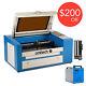 50w 20x12 Co2 Laser Engraver Cutter And Cw-3000 Water Chiller & Rotary Axis