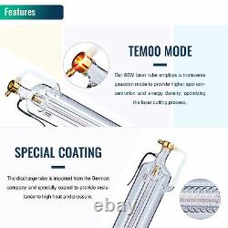 80W CO2 Laser Tube 1250MM 80MM For Laser Engraver Cutter Machine Peak 95W