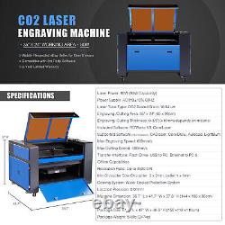 80W Omtech Upgraded 35x24 CO2 Laser Engraver Cutter Ruida Motorized Workbed