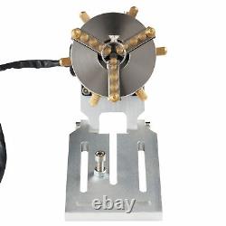 80mm Jewelry Marking Tool 90deg 360 Rotary Axis for Laser Engraving Machine DIY