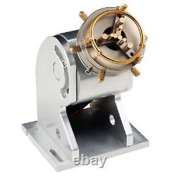 80mm Laser Marking Machine Rotary Axis Chuck for Rings Bracelets More 80deg 360