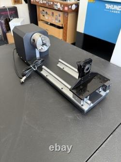 80mm Rotary 3 Jaw Axis Attachment for Fiber Laser Engraver. Omtech genuine