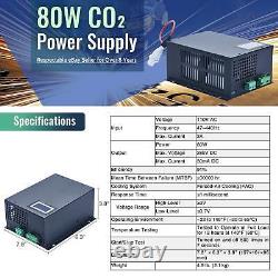 80w Laser Power Supply With Real-time Data For Co2 Laser Engraver Machine