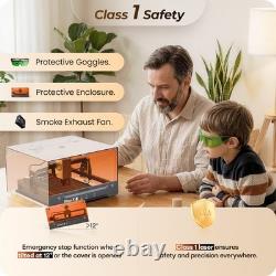 BlazeX M3 10W Laser Engraver Machine, 0.01mm Ultra-precision Laser Cutter