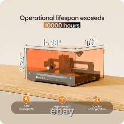 BlazeX M3 10W Laser Engraver Machine, 0.01mm Ultra-precision Laser Cutter
