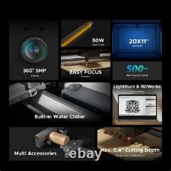 Brand NEW Polar 50W Desktop CO2 Laser Cutter & Engraver Machine w Rotary