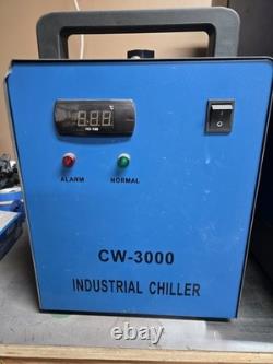 CW-3000 40watt Laser Engraving Machine with Industrial Chiller 20x28inch area
