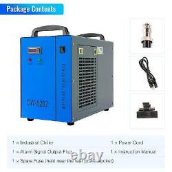 CW-5202 Industrial Water Chiller for 60-150W CO2 Laser Tubes Factory Equipment