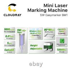 Cloudray 5W CNC Mini Laser Engraver ETSY DIY Desktop Marking Machine USA Stock