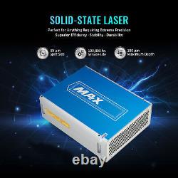 Desktop 50W Fiber Laser Engraver for Marking Metal 100,000 Hr MAX Laser Source