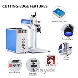 Desktop 50W Fiber Laser Engraver for Marking Metal 100,000 Hr MAX Laser Source