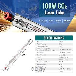 High Power Yongli 100W Laser Tube for CO2 Laser Engraving Machine 12000hr Life