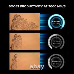 JPT MOPA 80W Fiber Laser Marking Machine Metal Color Engraver Marker 7x7 Workbed