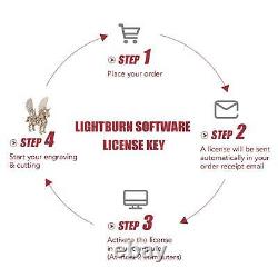 LIGHTBURNT Software for CO2 Laser Cutter Engraver Compatible Linux Windows Mac