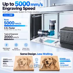 LONGER Nano 6W Portable Laser Engraver, High-Speed Laser Engraver Machine