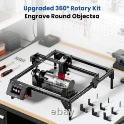 LONGER RAY5 20W Laser Engraver Cutter with Air Assist & Rotary Chuck Bundle