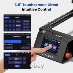 LONGER RAY5 20W Laser Engraver Cutter with Air Assist & Rotary Chuck Bundle