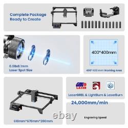 LONGER RAY5 20W Laser Engraver Cutter with Air Assist & Rotary Chuck Bundle