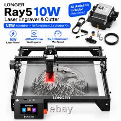 LONGER Ray5 10W Laser Engraver & Cutter, 24000mm/min, with Used Air Assist Kit
