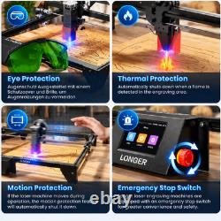 LONGER Ray5 10W Laser Engraver & Cutter, 24000mm/min, with Used Air Assist Kit