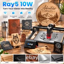 LONGER Ray5 10W Laser Engraver & Cutter, 24000mm/min, with Used Air Assist Kit