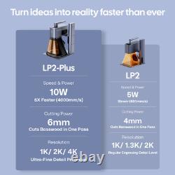 LaserPecker LP2 Plus Portable Laser Engraver Cutter With Rotary Roller 4000mm/s