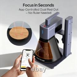 LaserPecker LP2 Plus Portable Laser Engraver Cutter With Rotary Roller 4000mm/s
