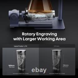 LaserPecker LP4 Portable Laser Engraver With Slide Rotary Extension For Metal