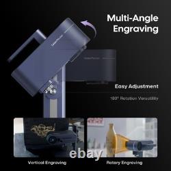 LaserPecker LP4 Portable Laser Engraver With Slide Rotary Extension For Metal