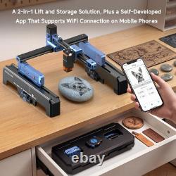 Laser Engraver 7000Mw App-Control Foldable Design with Height Extension and Prot