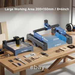 Laser Engraver 7000Mw App-Control Foldable Design with Height Extension and Prot