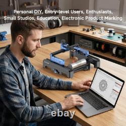 Laser Engraver 7000Mw App-Control Foldable Design with Height Extension and Prot