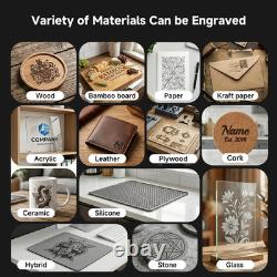 Laser Engraver 7000Mw App-Control Foldable Design with Height Extension and Prot