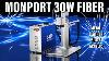 Monport 30w Fiber Laser Engraver Super Fast Engraving