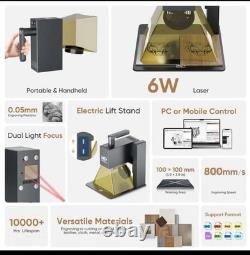 Monport 6W Diode Laser Marking Machine Electric Lifting Laser Engraver Handheld