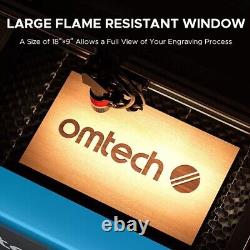 OMTechT 40W CO2 Laser Engraver 8x12 Workbed, 2024 Upgraded K40 Marker
