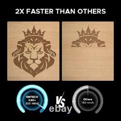OMTechT 40W CO2 Laser Engraver 8x12 Workbed, 2024 Upgraded K40 Marker