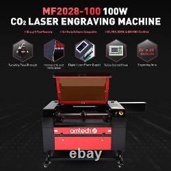 OMTech 100W 20x28in CO2 Laser Engraver Cutter w. Extreme Accessories Combo