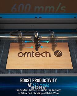 OMTech 100W 20x28in CO2 Laser Engraver Cutter with Badic Accessories Combo C