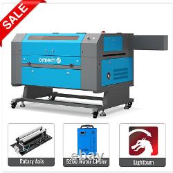 OMTech 100W 20x28in CO2 Laser Engraver w. Rotary Axis Water Chiller Lightburn