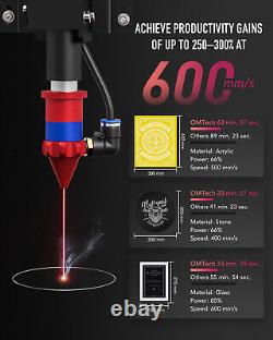 OMTech 100W 24x40 CO2 Laser Engraver with CW-5000 Water Chiller Cutting Machine
