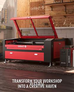 OMTech 100W 24x40 CO2 Laser Engraver with CW-5000 Water Chiller Cutting Machine