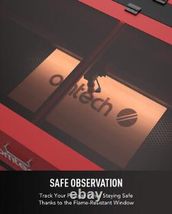 OMTech 100W 24x40 CO2 Laser Engraver with CW-5000 Water Chiller Cutting Machine