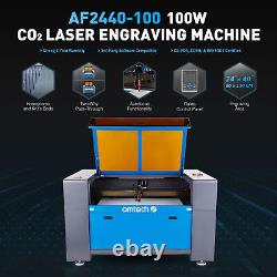 OMTech 100W 24x40 in. CO2 Laser engraver Cutter Etcher with CW5200 Water Chiller