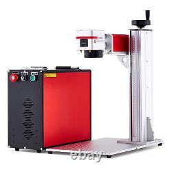 OMTech 100W Fiber Laser Marking Machine LightBurn Compatible MOPA Laser Engraver