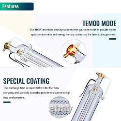 OMTech 100W Peak 115W CO2 Laser Tube 1450mm 80mm for 100W Laser Engraver Cutter