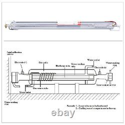 OMTech 100W Peak 115W CO2 Laser Tube 1450mm 80mm for 100W Laser Engraver Cutter